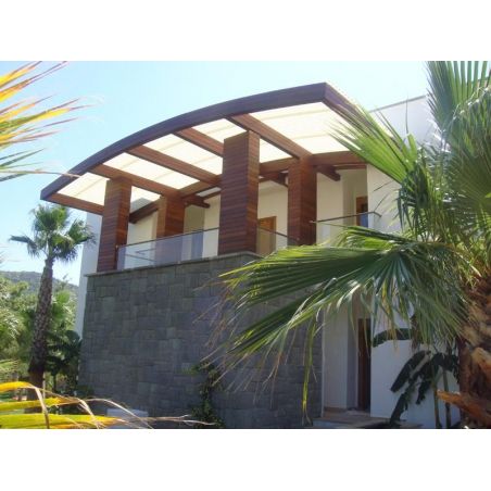 Tejas ligeras de poliester ondulado reforzado