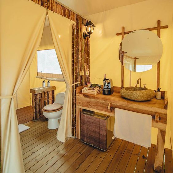 glamping lavabo