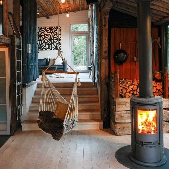 chimenea glamping