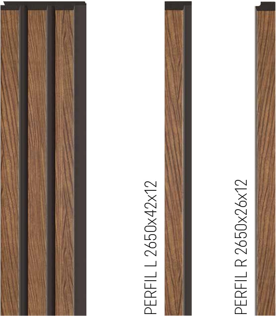 PANEL DECORATIVO CON LISTONES DE MADERA